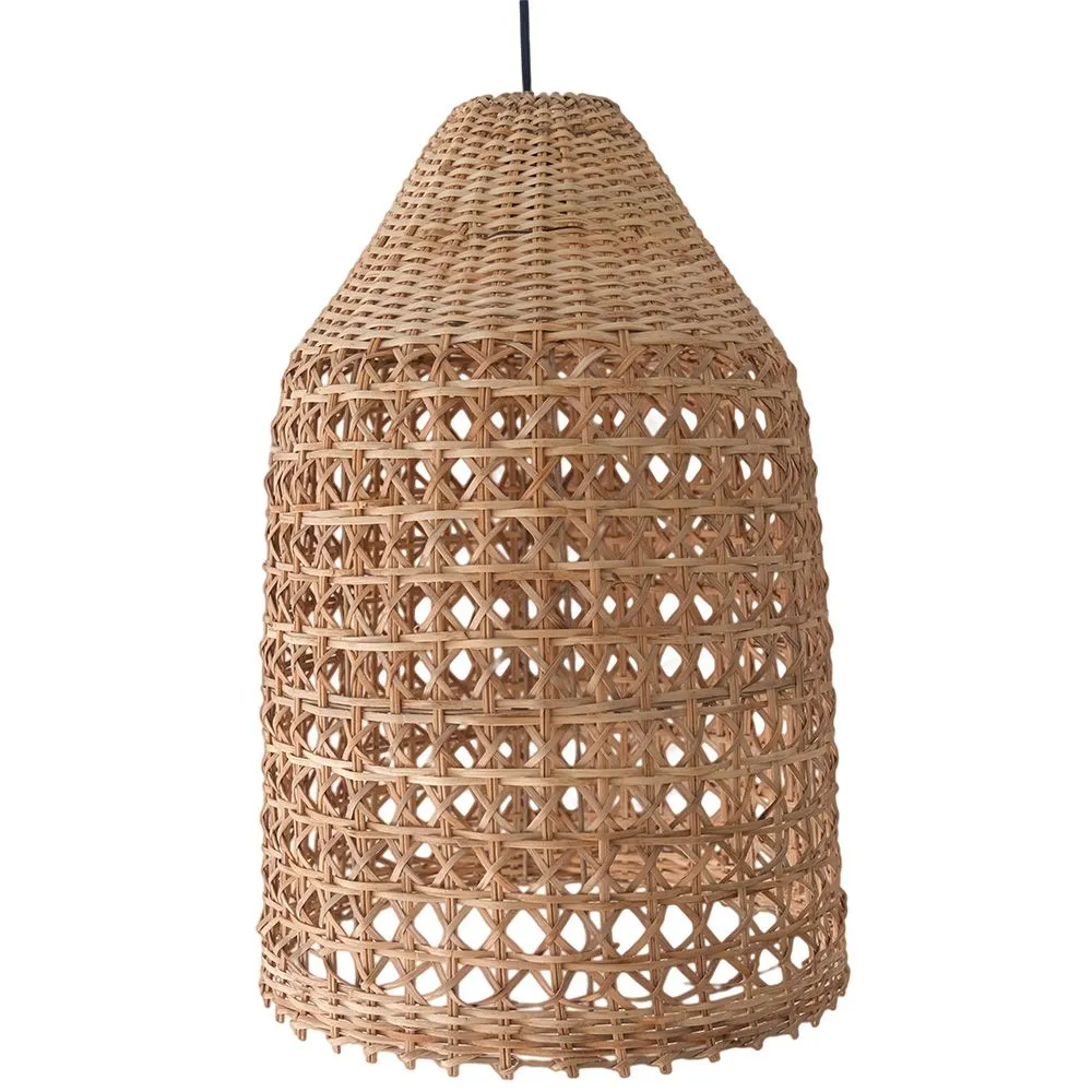 Rattan-Deckenlampe - Pendelleuchte im Boho-Bali-Design - Fai image 8