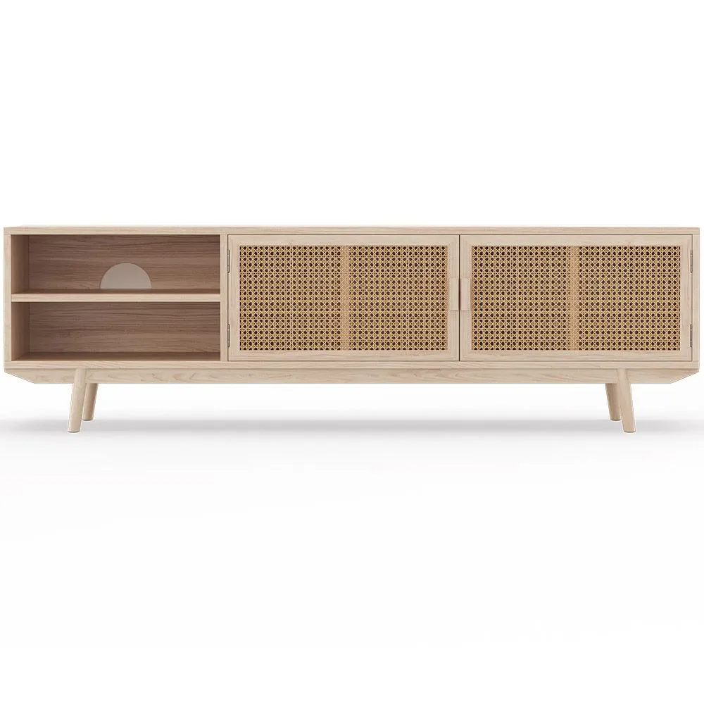 TV-Konsole aus Naturholz - Boho-Bali-Design - Treys image 8
