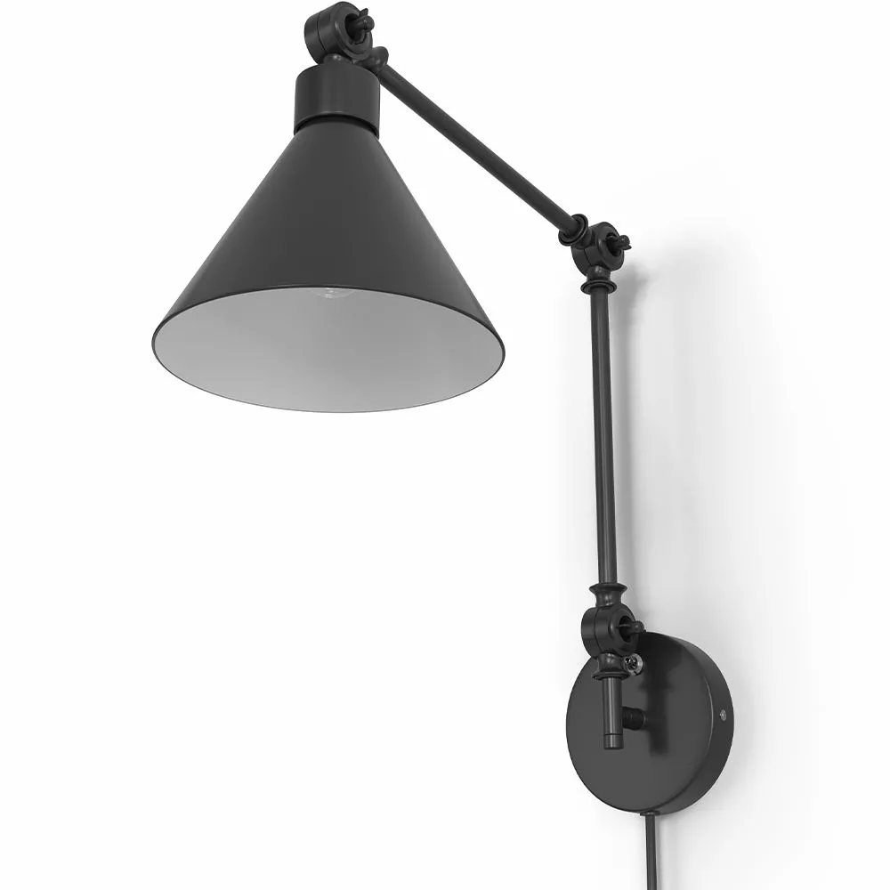 Wandleuchte - Bewegliche Leselampe - Schwarz image 8
