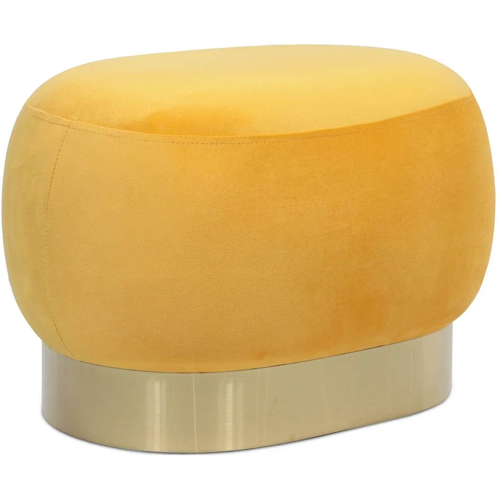 Pouf - Samt und Metall - Luxe image 8