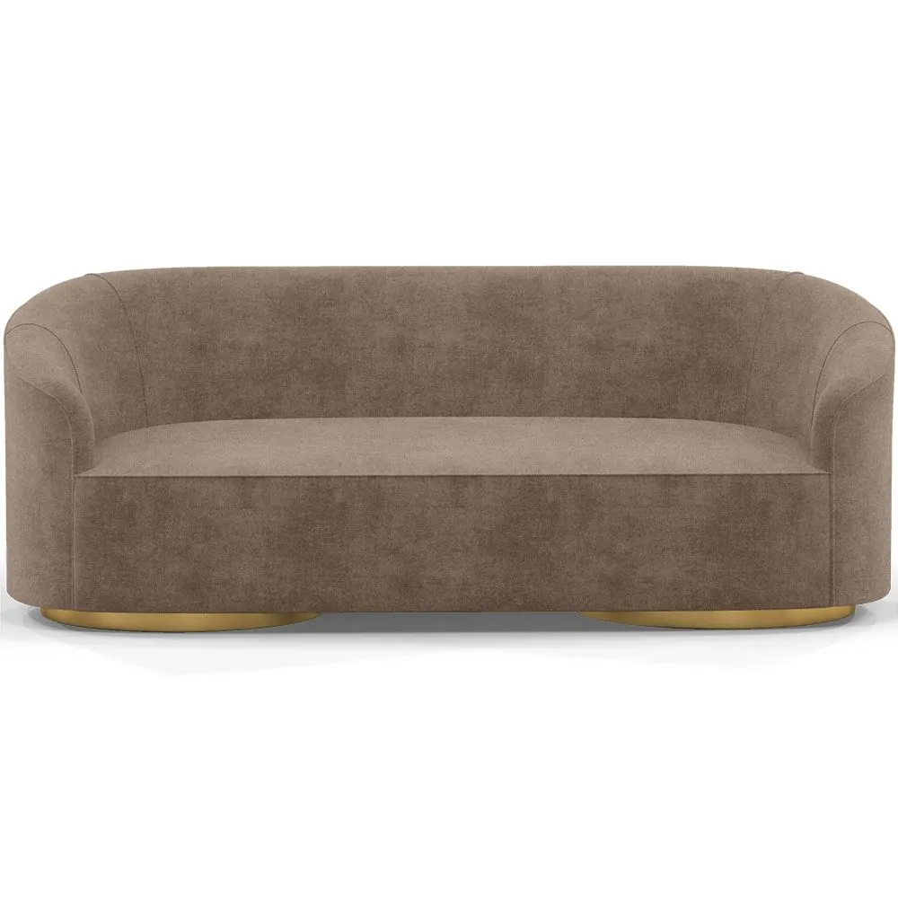 3/4-Sitzer-Sofa mit Samtbezug - Herina image 8