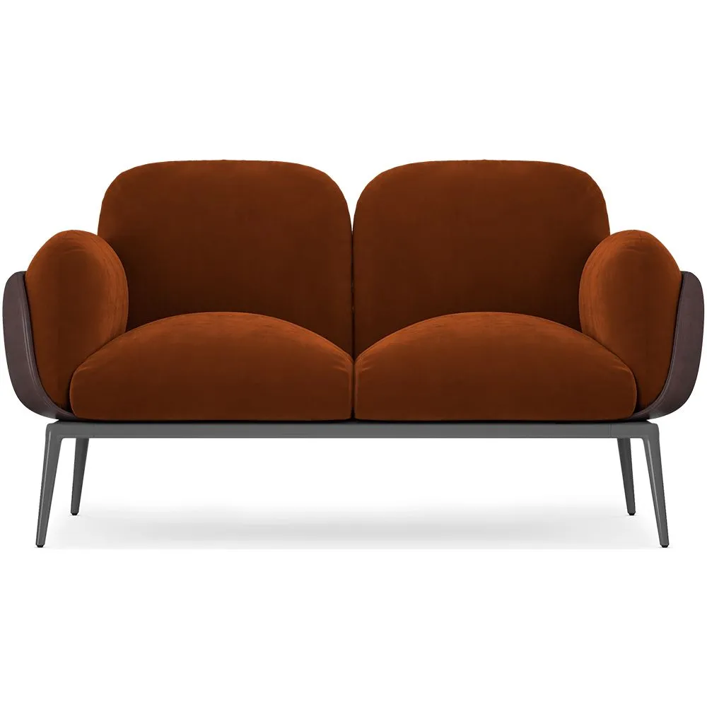 2-Sitzer-Sofa - Samtbezug - Vandan image 8