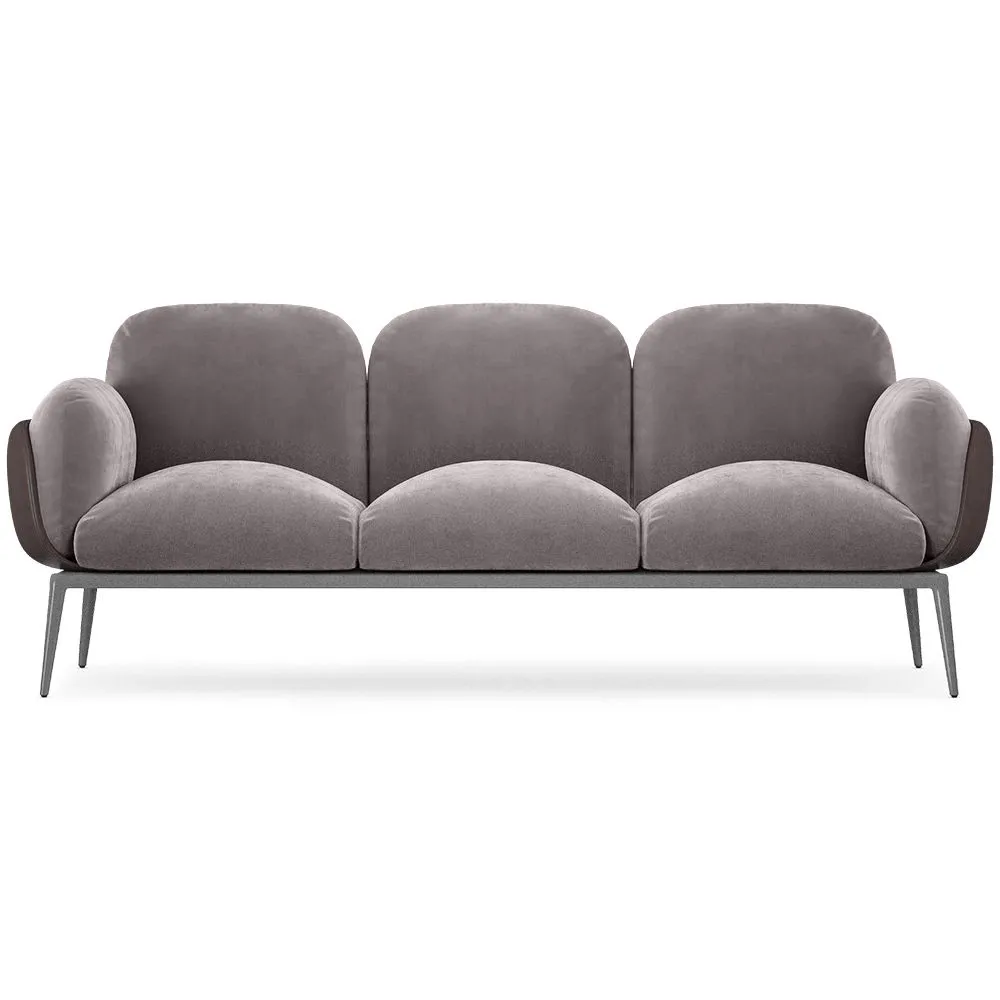 3-Sitzer-Sofa - Bezug aus Samt - Vandan image 8