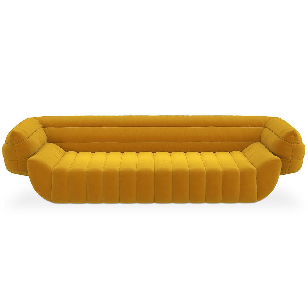 Samtbezogenes Sofa - 3/4 Sitze - Caden image 8