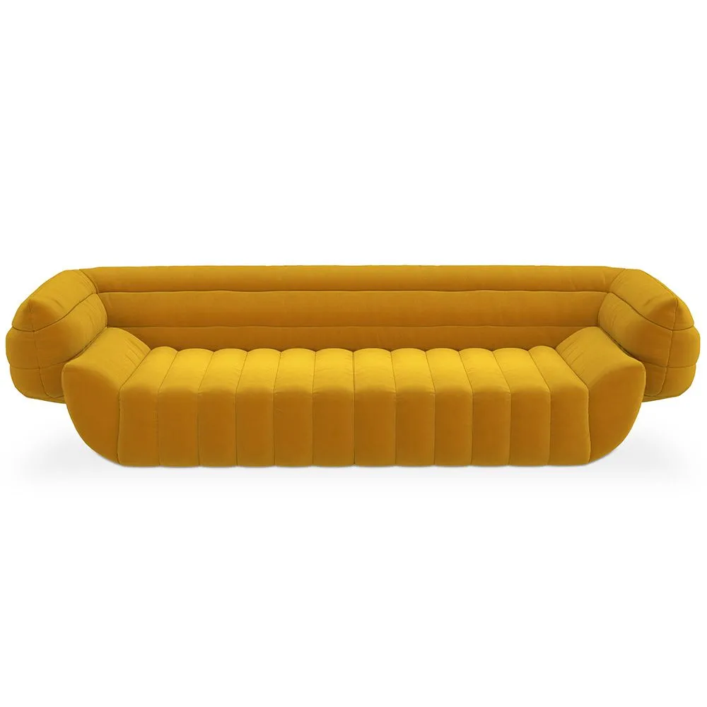 Samtbezogenes Sofa - 3/4 Sitze - Caden image 8