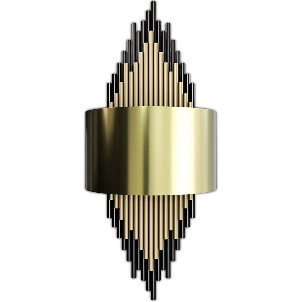 Goldene Wandlampe Wandleuchte - Golden image 8