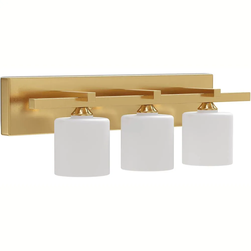 Gealterte goldene Wandleuchte - 3-Licht-Applikation - Violett image 8