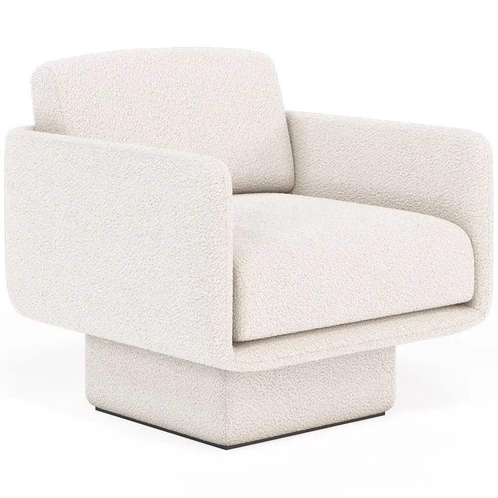 Gepolsterter Sessel aus Bouclé-Stoff - Jackson image 8