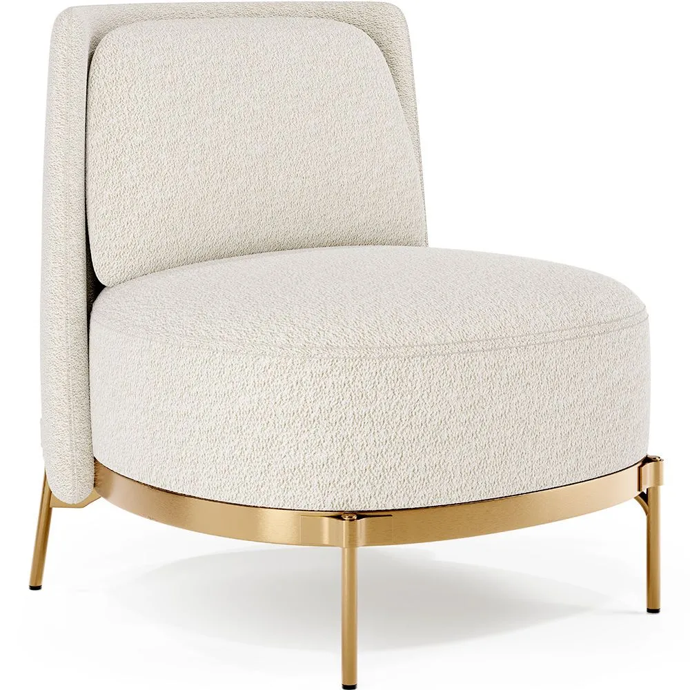 Designer-Sessel - Bezug aus Bouclé-Stoff - Kanla image 8