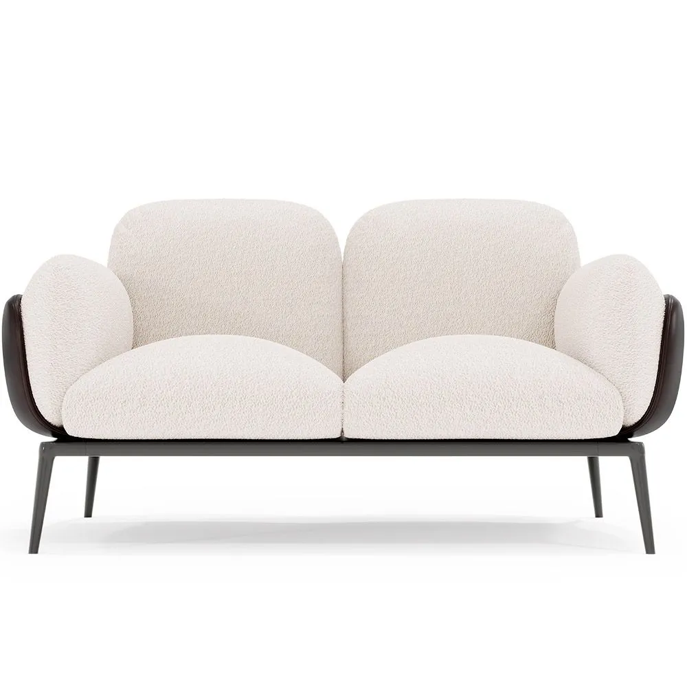 2-Sitzer-Sofa - Bezug aus Bouclé-Stoff - Vandan image 8