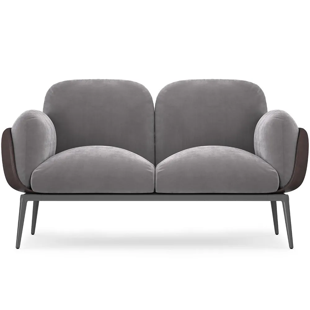 2-Sitzer-Sofa - Samtbezug - Vandan image 8
