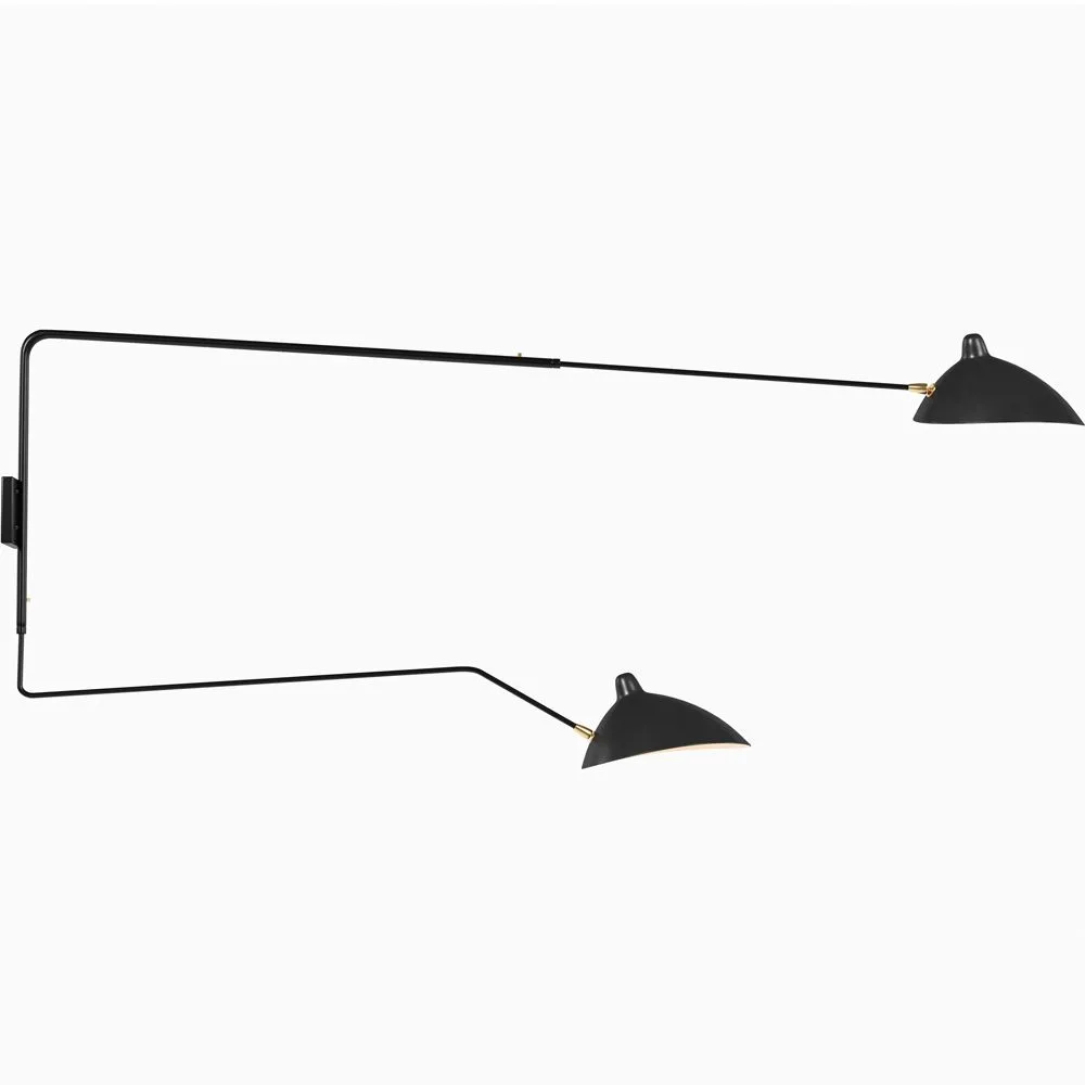 Schreibtischlampe - Wandleuchte - 2 Arme Schwarz - George image 8