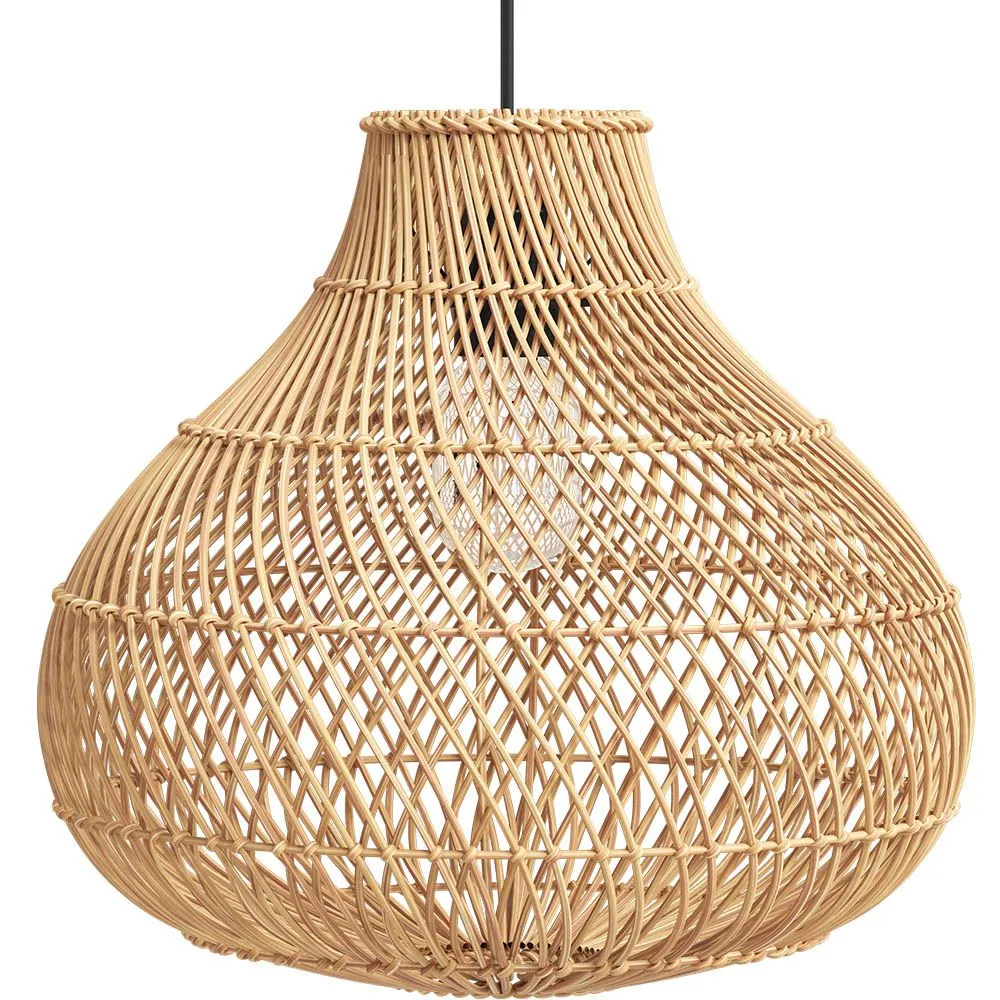 Rattan-Deckenlampe - Bali Boho-Hängeleuchte - Wayan image 8