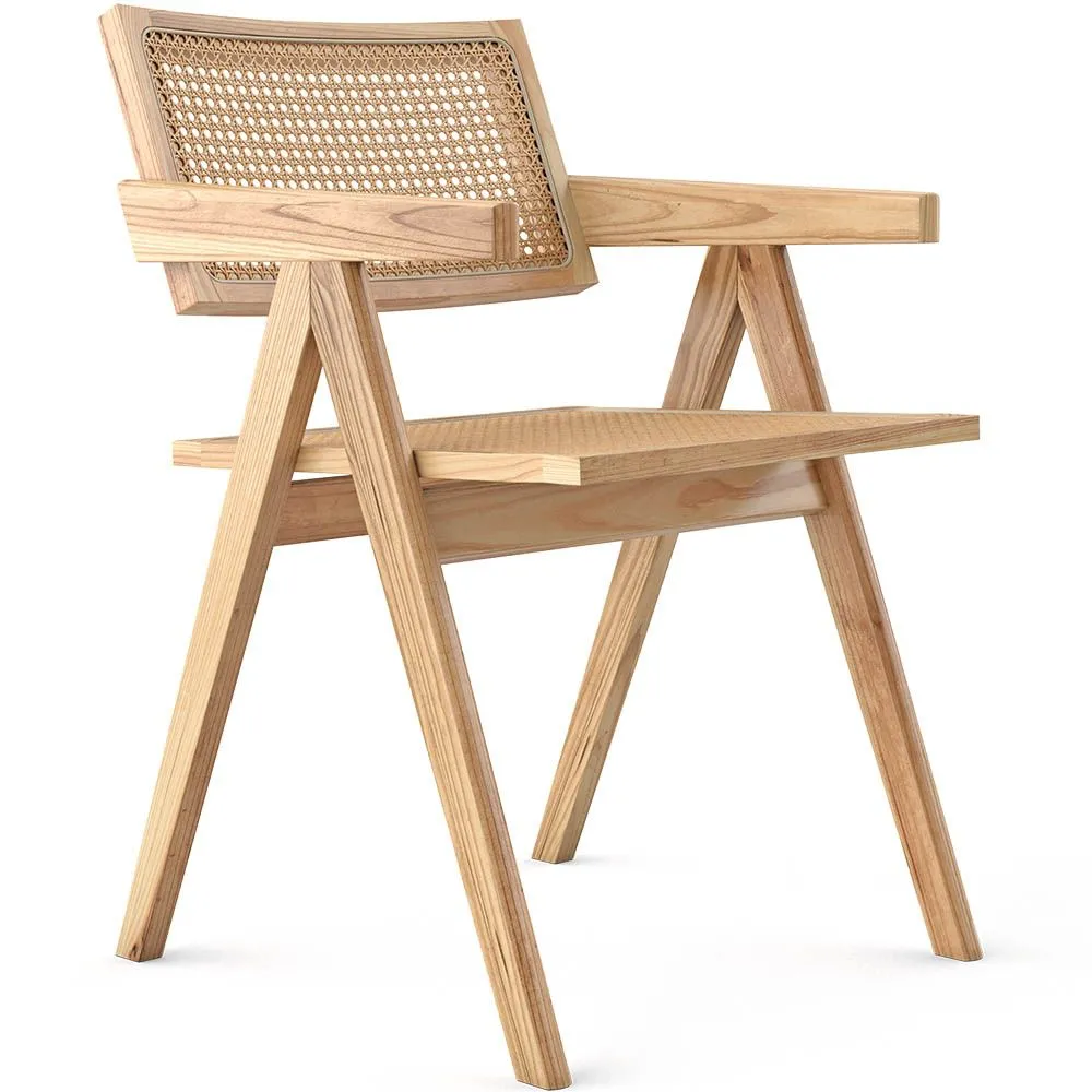Esszimmerstuhl aus Rattan - mit Armlehnen - Kane image 8