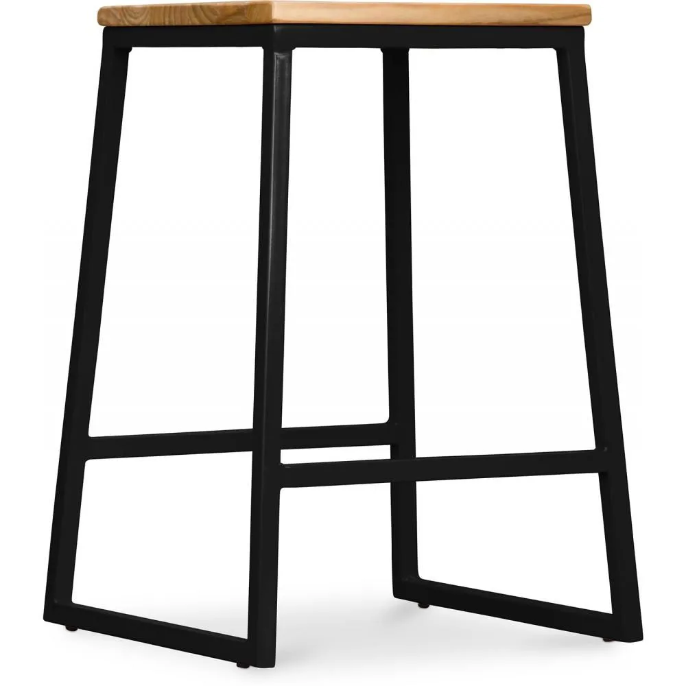 Barhocker im Industriedesign - Holz & Metall - 60cm - Big Boy image 8