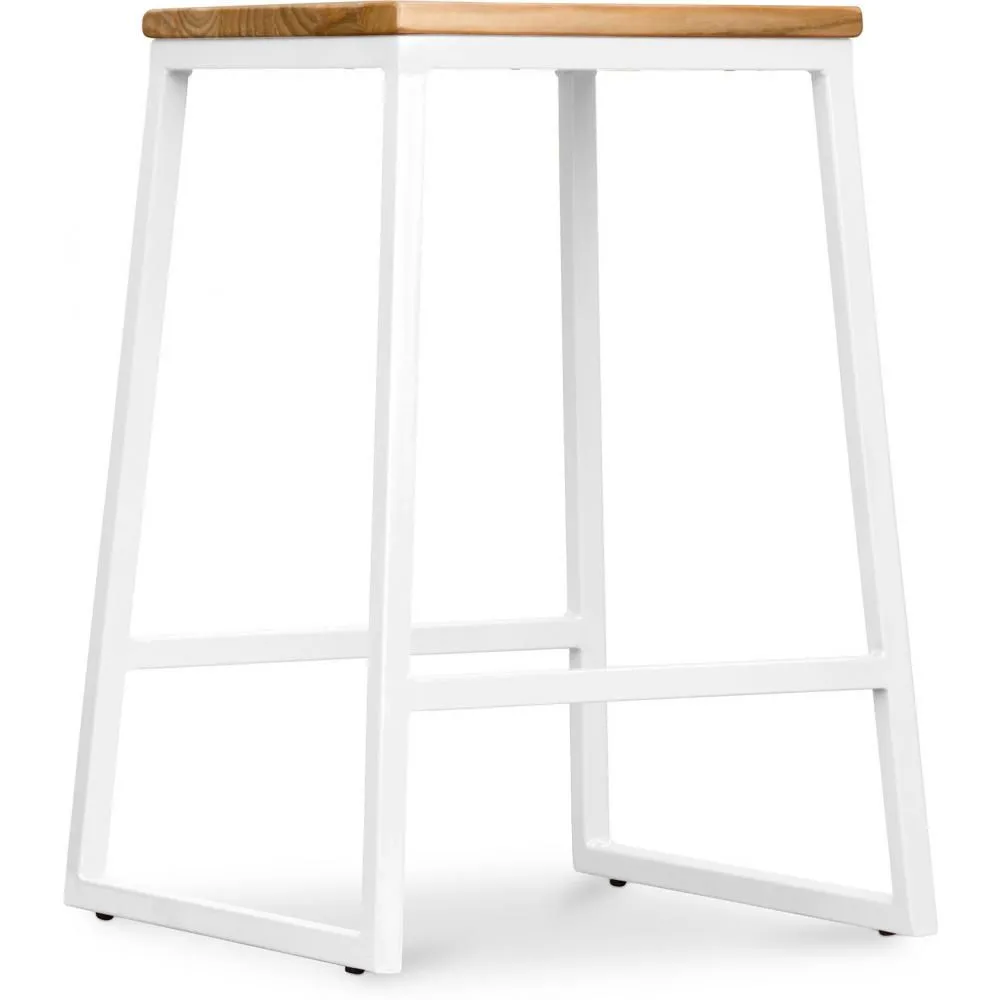 Barhocker im Industriedesign - Holz & Metall - 60cm - Big Boy image 8