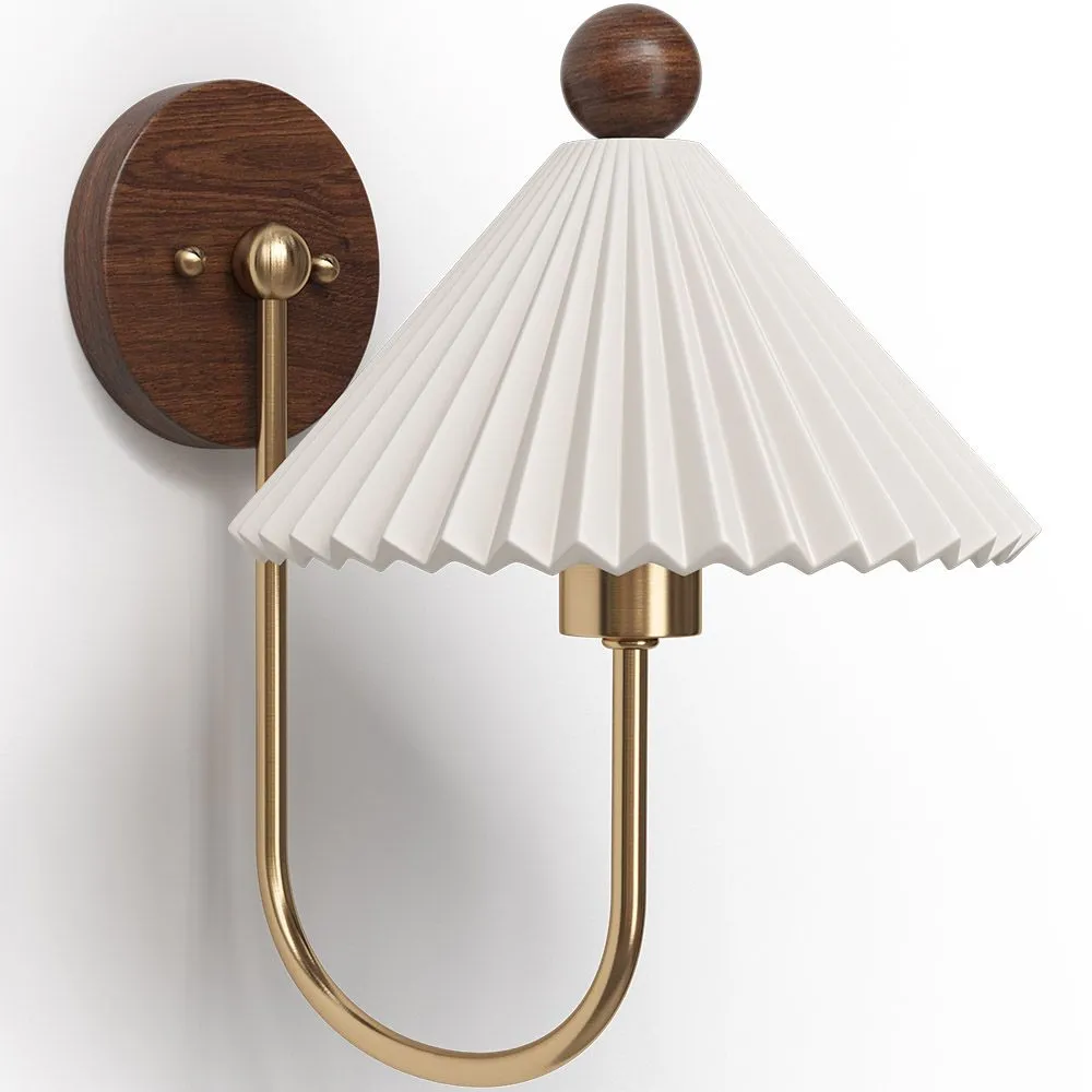 Gealterte Goldene Wandleuchte - Vintage Wandlampe - Leig image 8