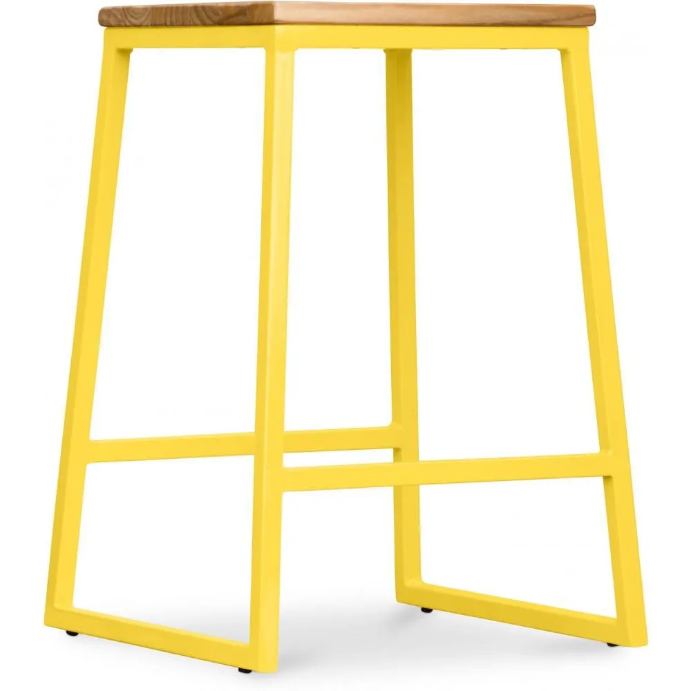 Barhocker im Industriedesign - Holz & Metall - 60cm - Big Boy image 8