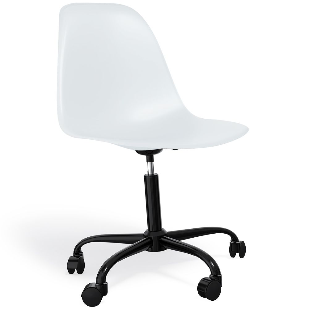 Bürostuhl mit Armlehnen - Rollender Schreibtischstuhl - Schwarzes Gestell Denisse image 8