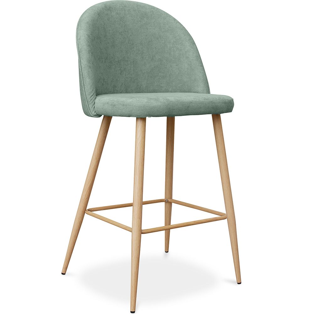 Gepolsterter Hocker aus Stoff - skandinavisches Design - 66cm - Evelyne image 8