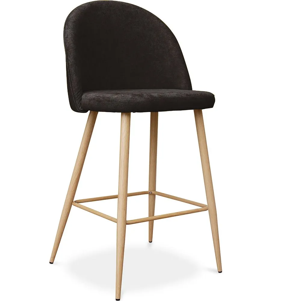 Gepolsterter Hocker aus Stoff - skandinavisches Design - 66cm - Evelyne image 8