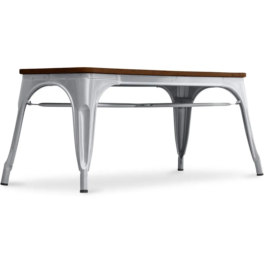 Industriedesign-Bank - Holz und Metall - Stylix
 image 8