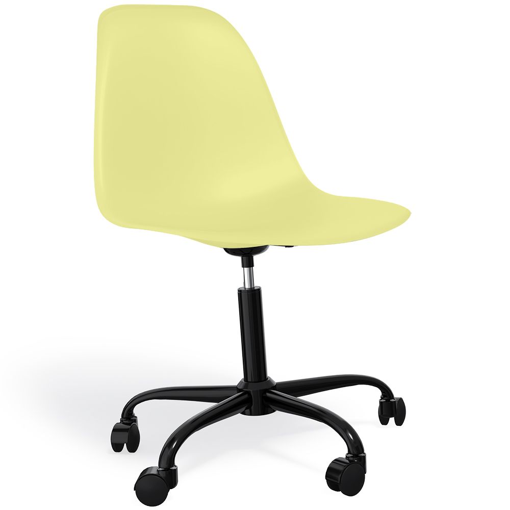 Bürostuhl mit Armlehnen - Rollender Schreibtischstuhl - Schwarzes Gestell Denisse image 8