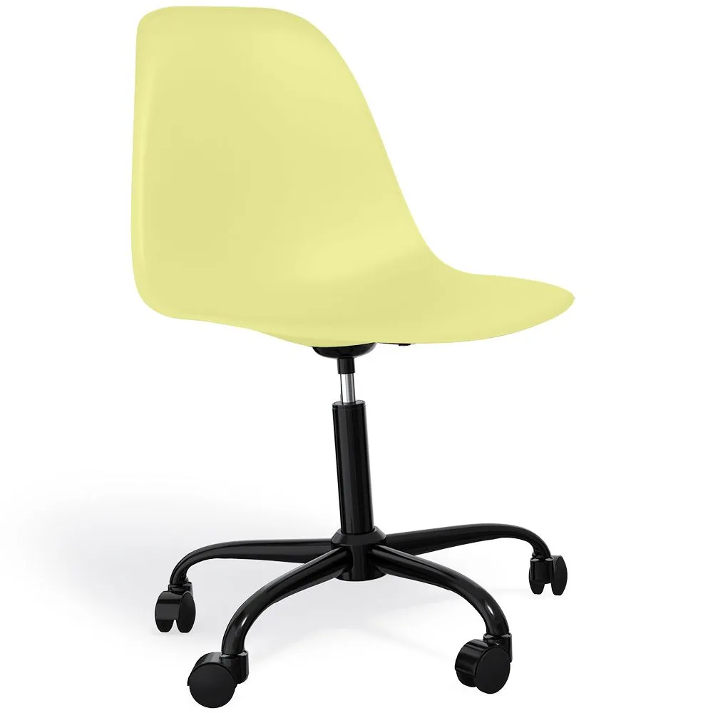 Bürostuhl mit Armlehnen - Rollender Schreibtischstuhl - Schwarzes Gestell Denisse image 8