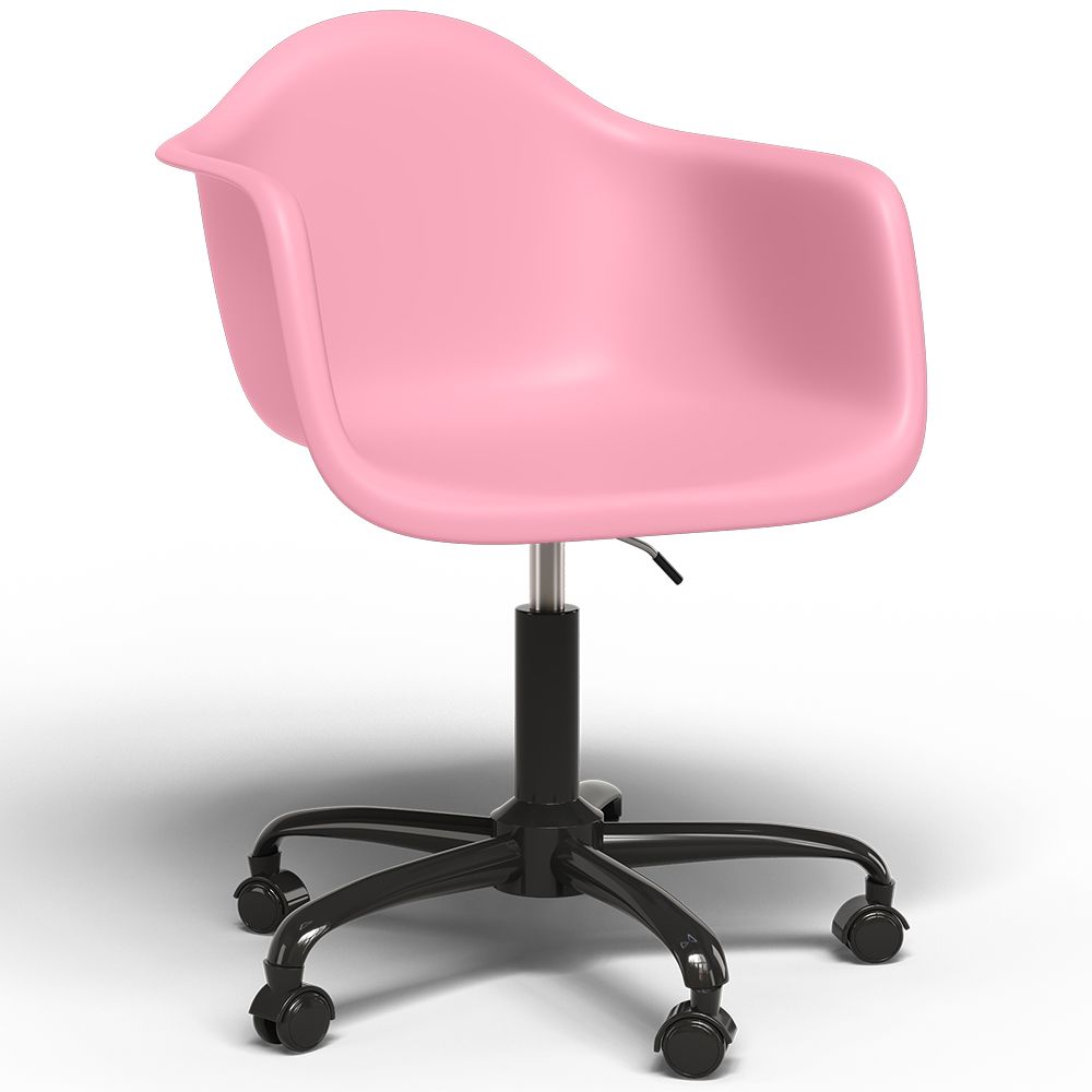 Bürostuhl mit Armlehnen - Drehstuhl mit Rollen - Weston Schwarz Gestell image 8