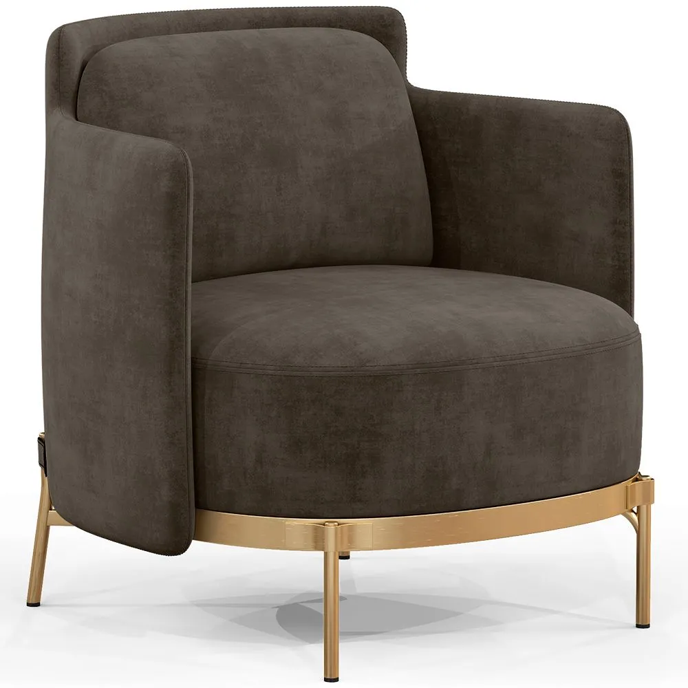 Designer-Sessel - Bezug aus Samt - Terrec image 8