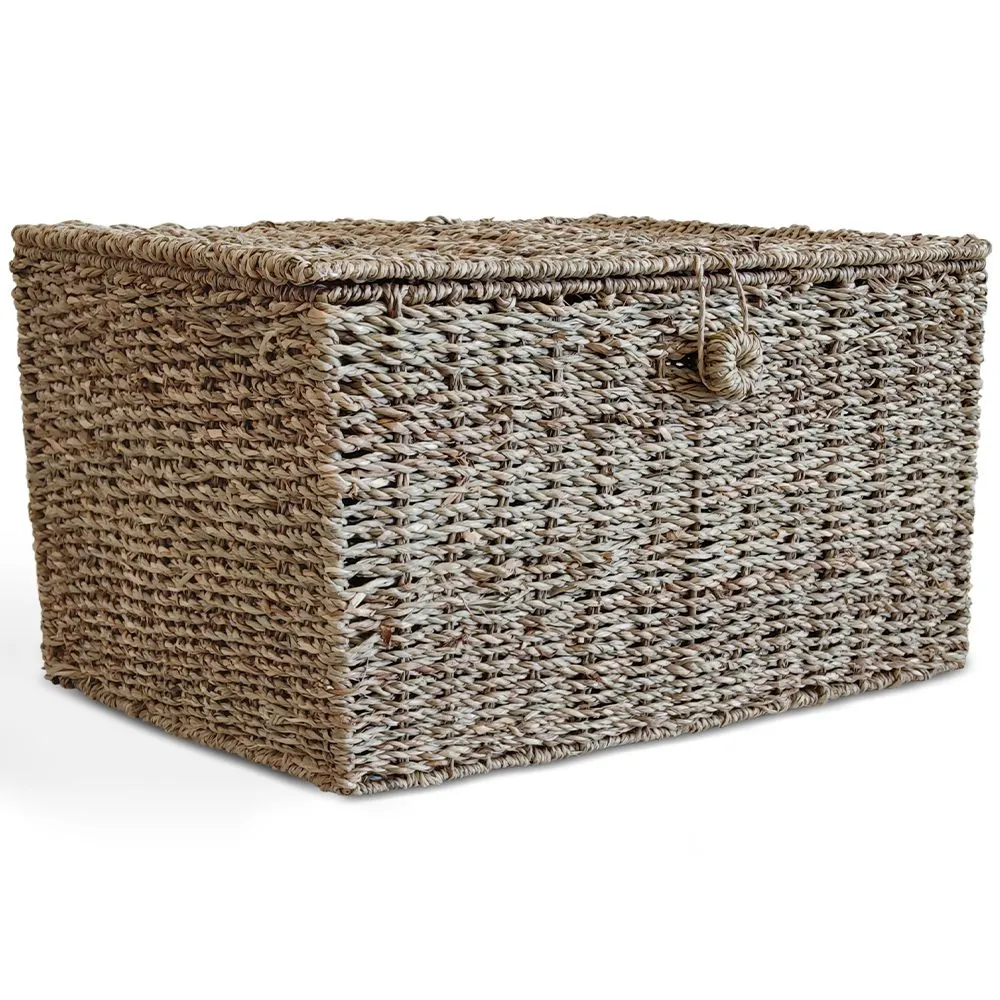 Korb aus Naturfasern mit Deckel - 40x30CM - Baulera image 8