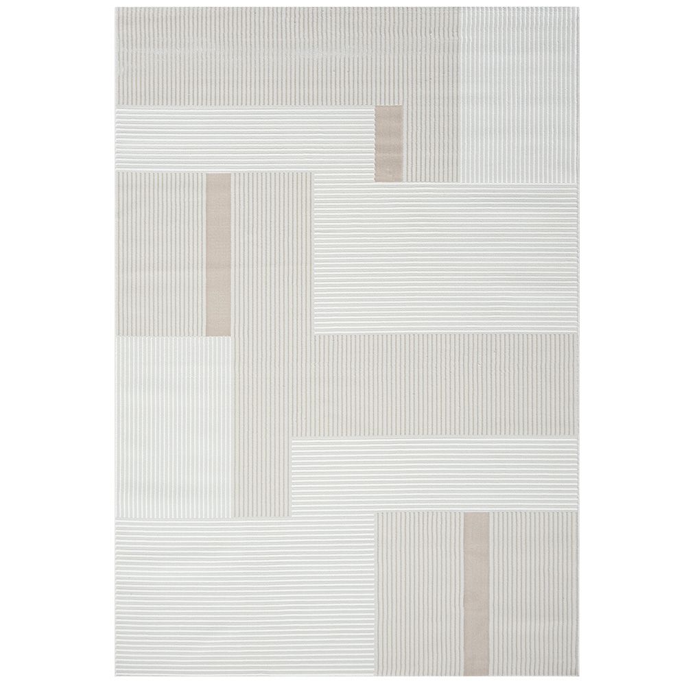 Großer Teppich im Zeitgenössischen Modernen Design - Beige (290x200 cm) - Qara image 8