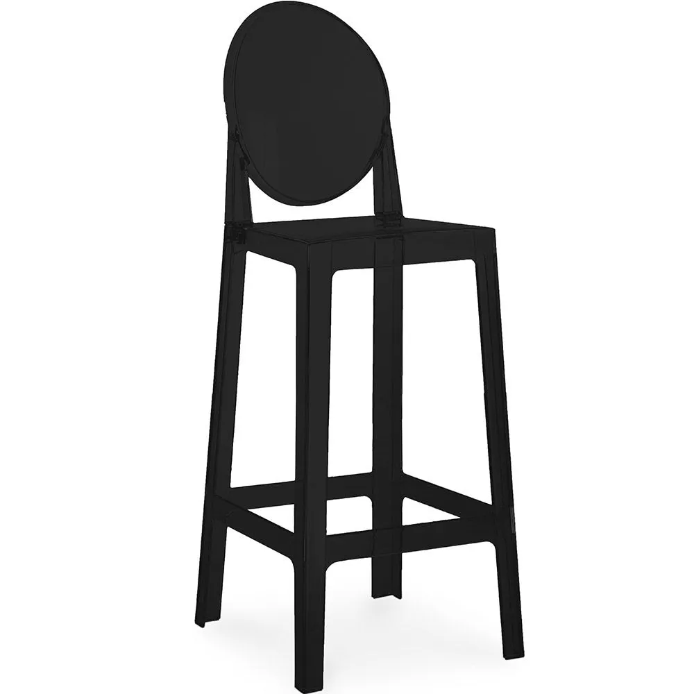 Barhocker mit Rückenlehne - Transparentes Design - 75cm - Victoria Queen image 8
