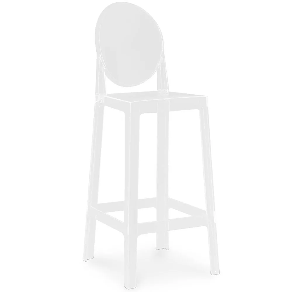 Barhocker mit Rückenlehne - Transparentes Design - 75cm - Victoria Queen image 8