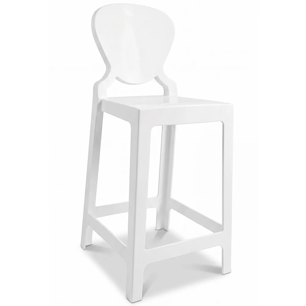 Barhocker mit Rückenlehne - Transparentes Design - 75cm - Victoria Queen image 8