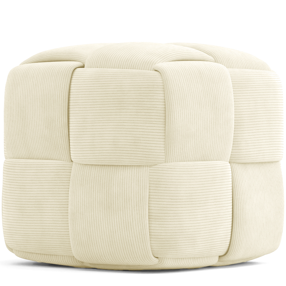 Quadratischer Pouf mit Kord-Bezug - Modernes Design - Cube image 8