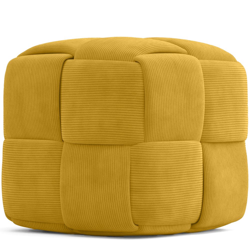 Quadratischer Pouf mit Kord-Bezug - Modernes Design - Cube image 8
