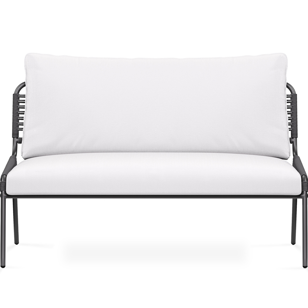 Outdoor-Sofa 135cm - Aluminium und Synthetisches Rattan - Brawma image 8