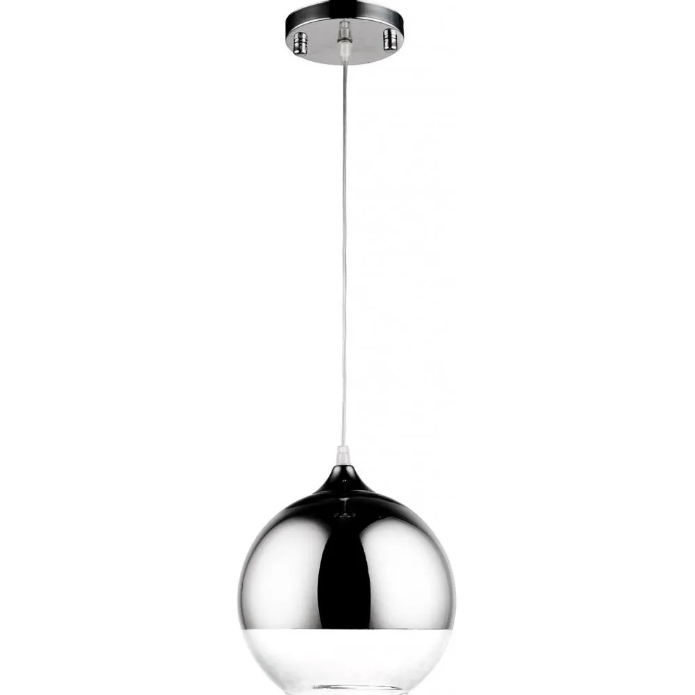 Design-Kugel-Deckenlampe - Pendelleuchte aus verchromtem Metall - Speculum image 8