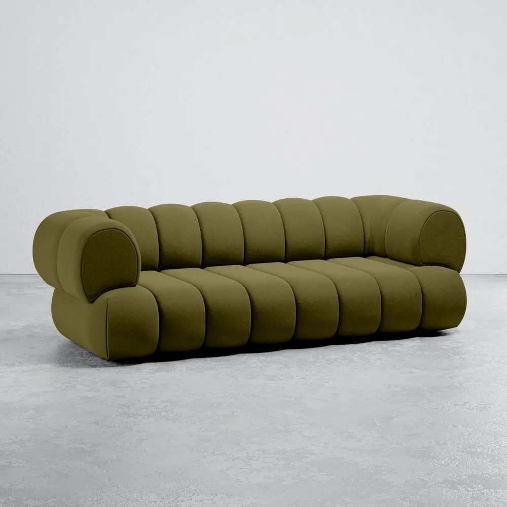Velours-Gepolstertes Sofa - Moderner Stil - 2/3-Sitzer - Kurve Teddy image 8