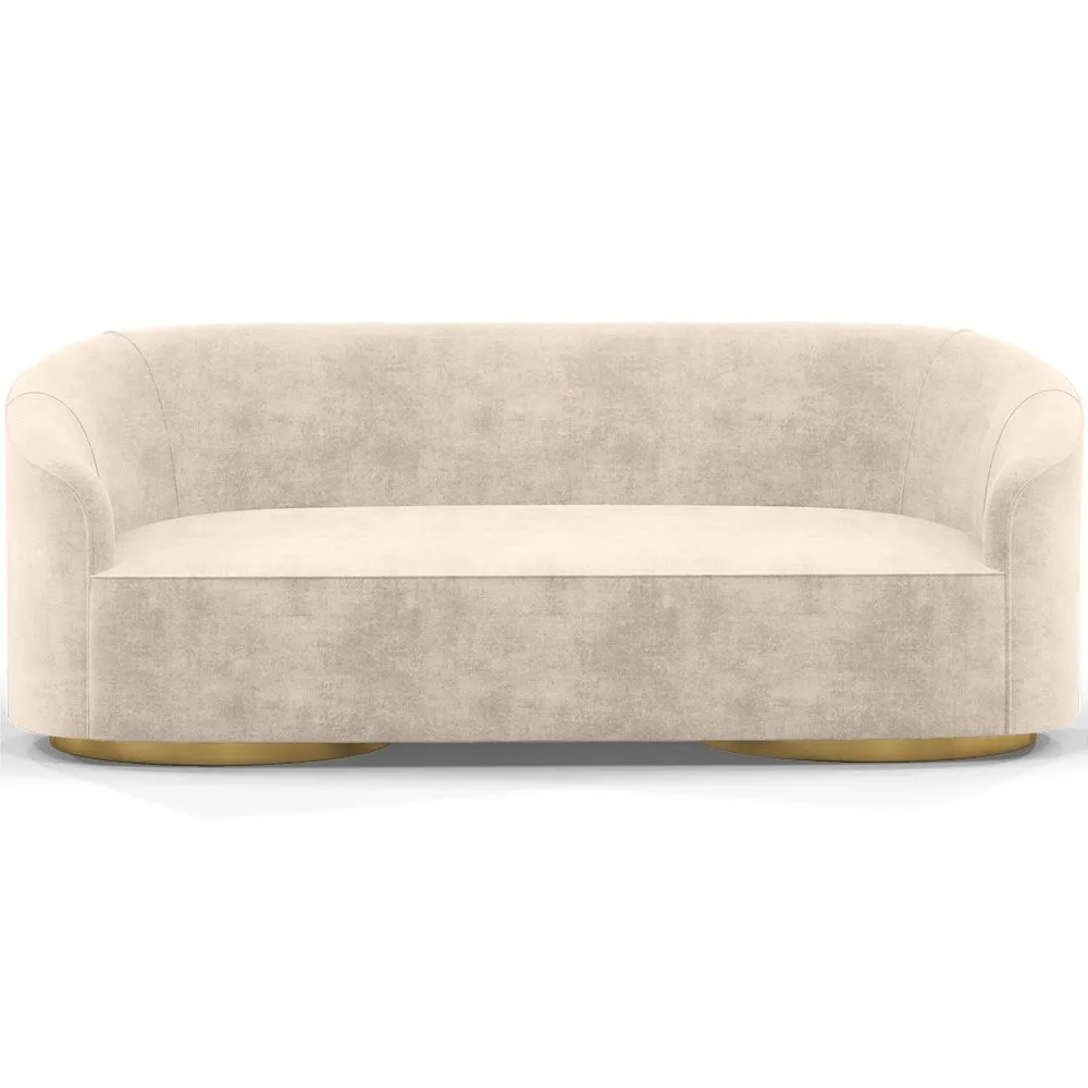 3/4-Sitzer-Sofa mit Samtbezug - Herina image 8