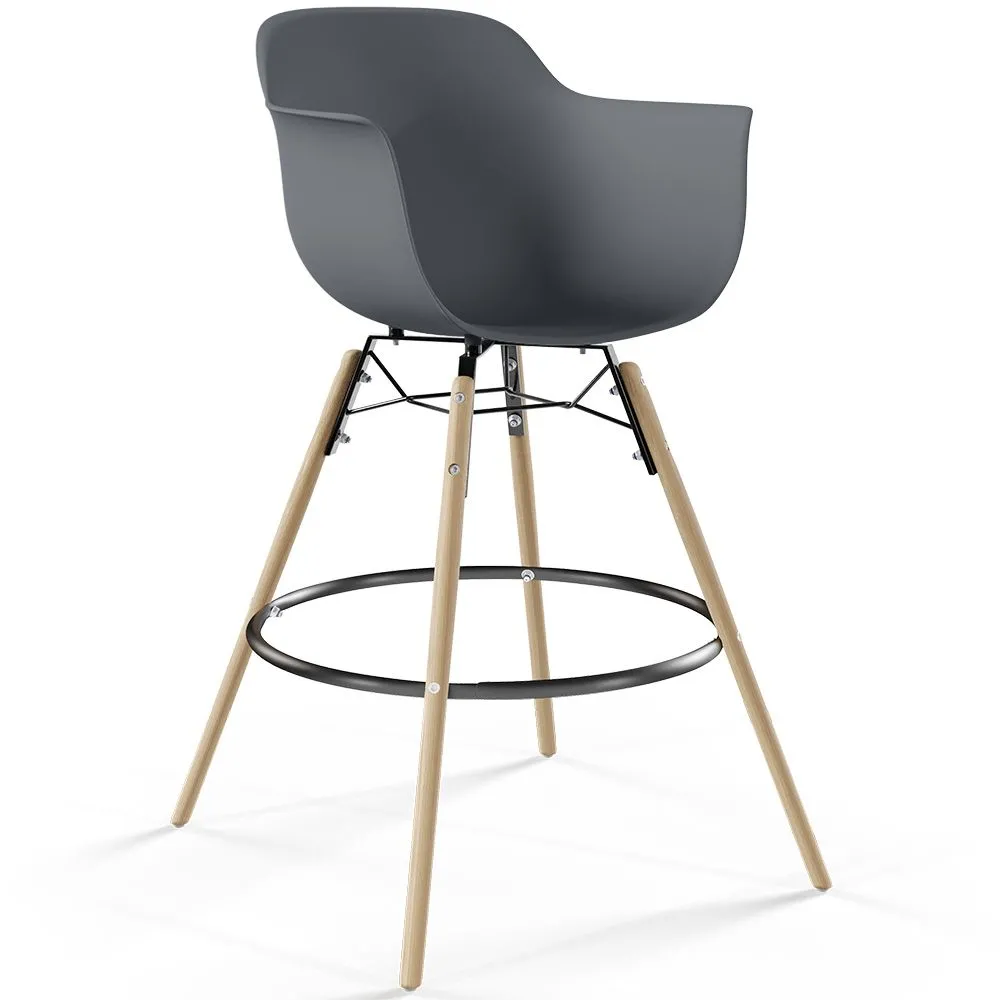 Barhocker im - Skandinavischen Design - Holzbeine - Nordika image 8