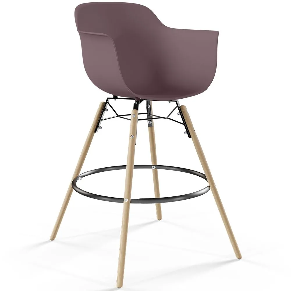 Barhocker im - Skandinavischen Design - Holzbeine - Nordika image 8