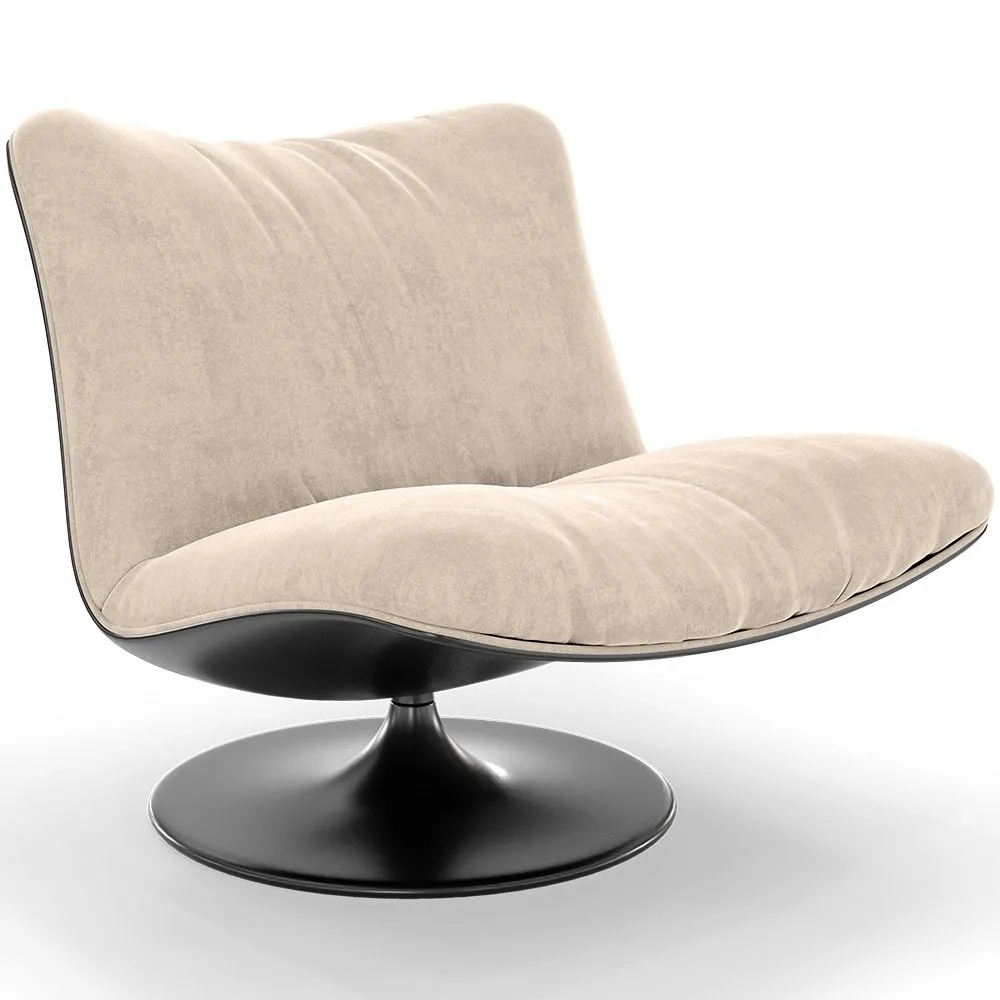 Gepolsterter Sessel im Kurven-Design im Zeitgenössischen Stil - Tulipe image 8