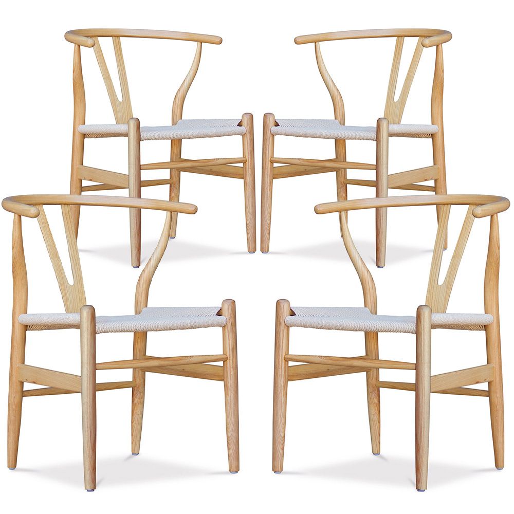 4er-Pack Esszimmerstühle aus Holz - Skandinavischer Stil - Wish image 8