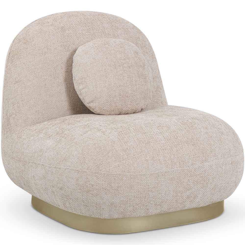 Gebogener Design-Sessel im zeitgenössischen Stil mit Chenille-Polsterung - Larry image 8