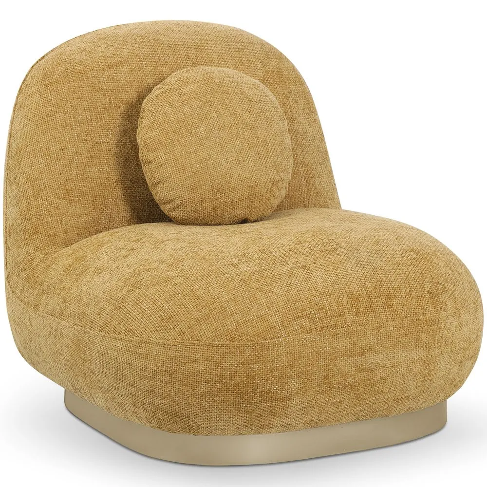 Gebogener Design-Sessel im zeitgenössischen Stil mit Chenille-Polsterung - Larry image 8