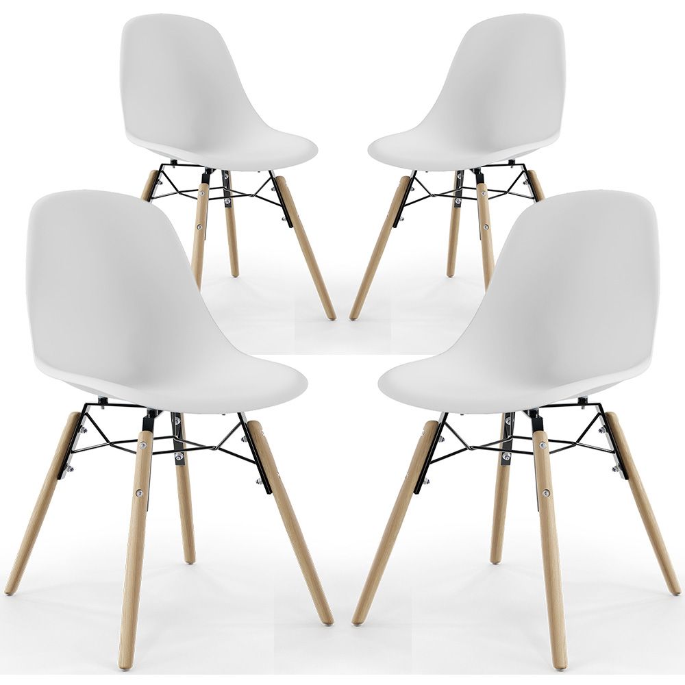 Esszimmerstuhl - Skandinavisches Design - Holzbeine - 4er-Set - Skögur image 8