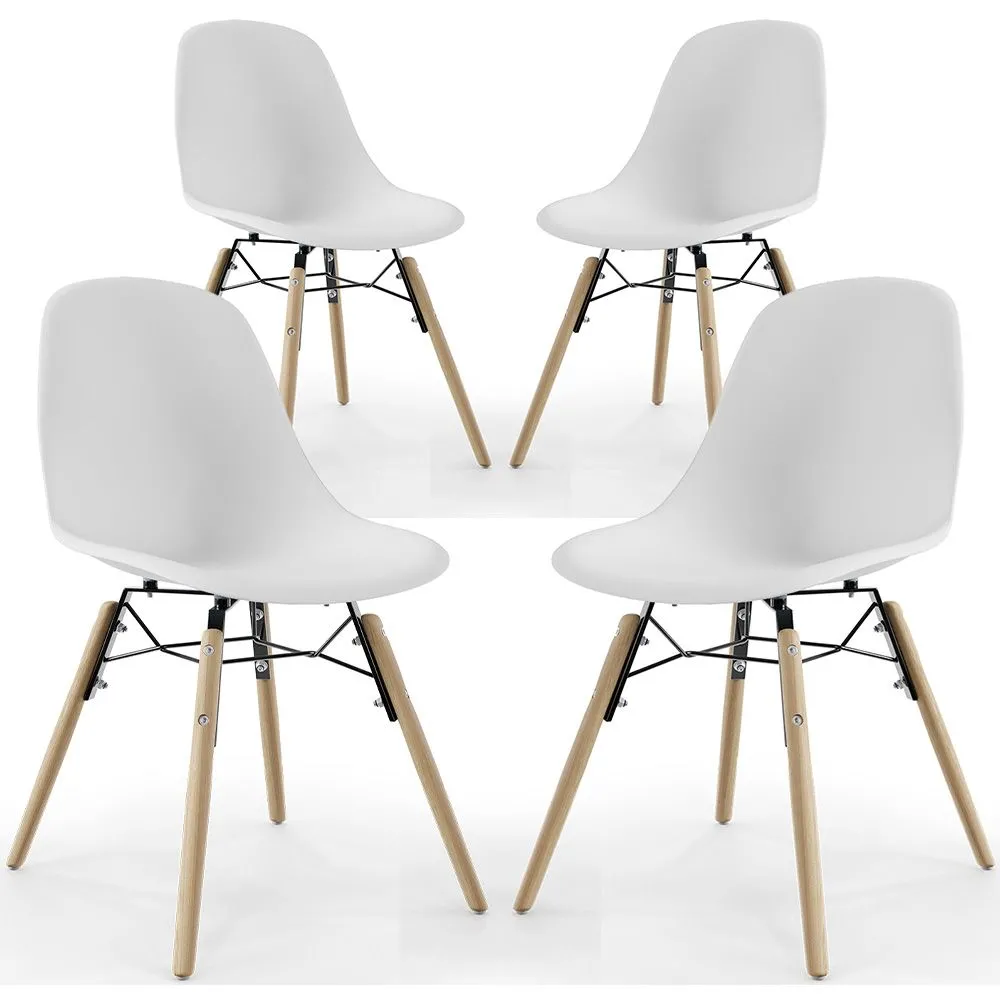 Esszimmerstuhl - Skandinavisches Design - Holzbeine - 4er-Set - Skögur image 8