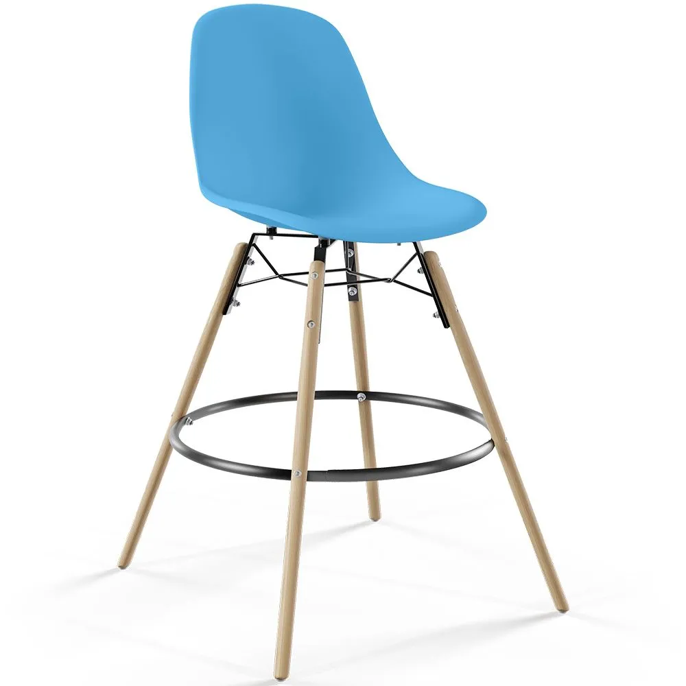 Barhocker im - Skandinavischen Design - Holzbeine - Skögur image 8